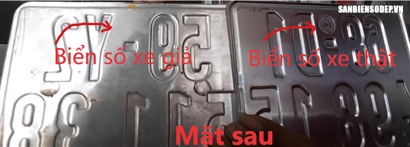 biển số xe giả và thật